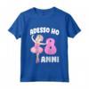 Bambino Maglia Compleanno Ballerina Danza Classica Bambina 8 anni - Maglietta Adesso Ho 8 Anni Ballerina - Ideale per Regalo di Natale e Compleanno