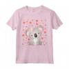 Koala San Valentino Camicia Cuore Rosso - Maglietta Regalo Amante Koala per San Valentino - Idea Regalo Unica e Divertente