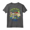 HapTiger Pixar Toy Story Cartoon Group Shot Maglietta - Official Toy Story Woody, Buzz Lightyear, and Alien Shirt - Buy Now!