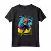 Bambino DC Kids Super Hero Girls Batgirl Pop Wow incorniciato Maglietta - Collezione con Licenza Ufficiale - Regalo Perfetto per Fan di Supereroi