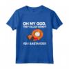 HapTiger Oh mio Dio hanno ucciso Kenny! Maglietta con Licenza Ufficiale Comedy Central - You Bastards - Ideale per Fan di South Park