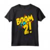 Boom I'm 2 Anno Vecchio - 2 ° Compleanno Bday Cartone Animato Fumetti Maglietta - Ideale per Bambini e Regalo Compleanno