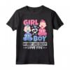 Ragazza o Ragazzo Mamma e Papà Love You Baby - Gender Baby Shower Maglietta - Idea Regalo per Donne Incinte