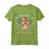 Merry Liftmas Ugly Christmas Sweater Miss Santa Gym Booty Maglietta - Perfect Fitness Christmas Gift for Gym Lovers and Weightlifters