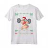Merry Liftmas Ugly Christmas Sweater Miss Santa Gym Booty Maglietta - Perfect Fitness Christmas Gift for Gym Lovers and Weightlifters