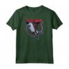 HapTiger Deadpool Riding A Unicorn Circle Maglietta - Officially Licensed Marvel Apparel
