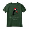 Maglietta divertente con gatto natalizio - Purrrfect Christmas Wine T-Shirt - Ideale per le vacanze con Babbo Natale e un bicchiere di vino rosso