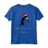 Maglietta divertente con gatto natalizio - Purrrfect Christmas Wine T-Shirt - Ideale per le vacanze con Babbo Natale e un bicchiere di vino rosso