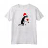 Maglietta divertente con gatto natalizio - Purrrfect Christmas Wine T-Shirt - Ideale per le vacanze con Babbo Natale e un bicchiere di vino rosso
