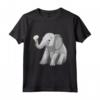Elefante HapTiger Maglietta - Elefante con Margherite per Donne, Uomini e Bambini - Regalo Compleanno