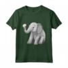 Elefante HapTiger Maglietta - Elefante con Margherite per Donne, Uomini e Bambini - Regalo Compleanno