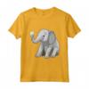 Elefante HapTiger Maglietta - Elefante con Margherite per Donne, Uomini e Bambini - Regalo Compleanno