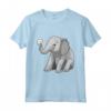 Elefante HapTiger Maglietta - Elefante con Margherite per Donne, Uomini e Bambini - Regalo Compleanno