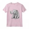Elefante HapTiger Maglietta - Elefante con Margherite per Donne, Uomini e Bambini - Regalo Compleanno