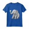 Elefante HapTiger Maglietta - Elefante con Margherite per Donne, Uomini e Bambini - Regalo Compleanno