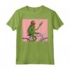 HapTiger The Muppets Kermit The Frog Bike Ride Maglietta - Officially Licensed Apparel - 20DNMP00028A-001