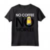 HapTiger Minions No Coffee No Workee Maglietta - Officially Licensed Apparel for Fans - 16MINS446 Edition