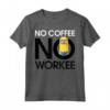HapTiger Minions No Coffee No Workee Maglietta - Officially Licensed Apparel for Fans - 16MINS446 Edition