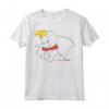 HapTiger Dumbo Outline Logo Maglietta - Official Vintage Dumbo Shirt for Men, Women, Boys, Girls - Shop Classic Timothy Mouse Apparel