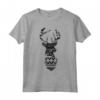 Cervo Anime Divertente Geometrica Mandala Tshirt Donna Uomo - Maglietta Unica Regalo Compleanno - Idea Regalo Moderna per Feste