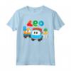 Il curioso dumper LEO, Lifty e Scoop - Maglietta divertente per bambini - Ideale come regalo educativo - Cartoni animati per bambini piccoli