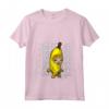 Donna Happy Banana Cat Meme - Maglietta con Collo a V per Amanti dei Gatti - Felice Banana Cat Meme Design