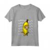 Donna Happy Banana Cat Meme - Maglietta con Collo a V per Amanti dei Gatti - Felice Banana Cat Meme Design