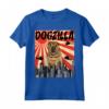 Retro Dogzilla Giapponese Shar-Pei Maglietta - Design Divertente per Amanti dei Cani - Regalo Unico