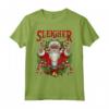 Sleigher - Maglietta Natale Babbo Natale Rock Metal - Ideale per Appassionati di Musica Hard Rock e Regalo per Papà e Adolescenti