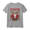 Sleigher - Maglietta Natale Babbo Natale Rock Metal - Ideale per Appassionati di Musica Hard Rock e Regalo per Papà e Adolescenti
