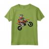 Kids Motocross Motorcycle Racing - T-shirt per bambini appassionati di Motocross - Ideale per Compleanno, Natale, o Pasqua