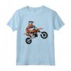 Kids Motocross Motorcycle Racing - T-shirt per bambini appassionati di Motocross - Ideale per Compleanno, Natale, o Pasqua