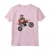 Kids Motocross Motorcycle Racing - T-shirt per bambini appassionati di Motocross - Ideale per Compleanno, Natale, o Pasqua