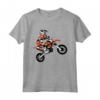 Kids Motocross Motorcycle Racing - T-shirt per bambini appassionati di Motocross - Ideale per Compleanno, Natale, o Pasqua