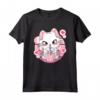 Carino Kawaii Gatto Boba Tea Bubble Tea Anime Giapponese Rosa Neko Maglietta - Ideale per gli Amanti degli Anime e del Tè Boba