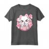 Carino Kawaii Gatto Boba Tea Bubble Tea Anime Giapponese Rosa Neko Maglietta - Ideale per gli Amanti degli Anime e del Tè Boba