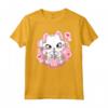 Carino Kawaii Gatto Boba Tea Bubble Tea Anime Giapponese Rosa Neko Maglietta - Ideale per gli Amanti degli Anime e del Tè Boba
