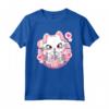 Carino Kawaii Gatto Boba Tea Bubble Tea Anime Giapponese Rosa Neko Maglietta - Ideale per gli Amanti degli Anime e del Tè Boba