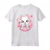 Carino Kawaii Gatto Boba Tea Bubble Tea Anime Giapponese Rosa Neko Maglietta - Ideale per gli Amanti degli Anime e del Tè Boba