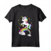 Bambino Unicorno Colorato - Maglia Manica Corta per Bambina e Ragazza - Ideale per Regalo di Compleanno