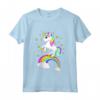 Bambino Unicorno Colorato - Maglia Manica Corta per Bambina e Ragazza - Ideale per Regalo di Compleanno