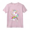 Bambino Unicorno Colorato - Maglia Manica Corta per Bambina e Ragazza - Ideale per Regalo di Compleanno
