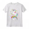 Bambino Unicorno Colorato - Maglia Manica Corta per Bambina e Ragazza - Ideale per Regalo di Compleanno