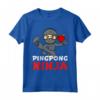 Pingpong Ninja Abbigliamento da Ping Pong - Maglietta per Ping Pong - Ideale per Regali e Occasioni Sportive