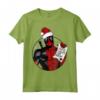 HapTiger Deadpool Dad Natale Festa del Papà Santa's List Maglietta - Regalo Unico per Papà a Tema Deadpool