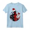 HapTiger Deadpool Dad Natale Festa del Papà Santa's List Maglietta - Regalo Unico per Papà a Tema Deadpool