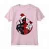 HapTiger Deadpool Dad Natale Festa del Papà Santa's List Maglietta - Regalo Unico per Papà a Tema Deadpool