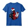 HapTiger Deadpool Dad Natale Festa del Papà Santa's List Maglietta - Regalo Unico per Papà a Tema Deadpool