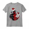 HapTiger Deadpool Dad Natale Festa del Papà Santa's List Maglietta - Regalo Unico per Papà a Tema Deadpool