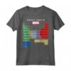 HapTiger Ultimate Periodic Table Of Elements Maglietta - Officially Licensed Avengers Shirt for Superhero Fans